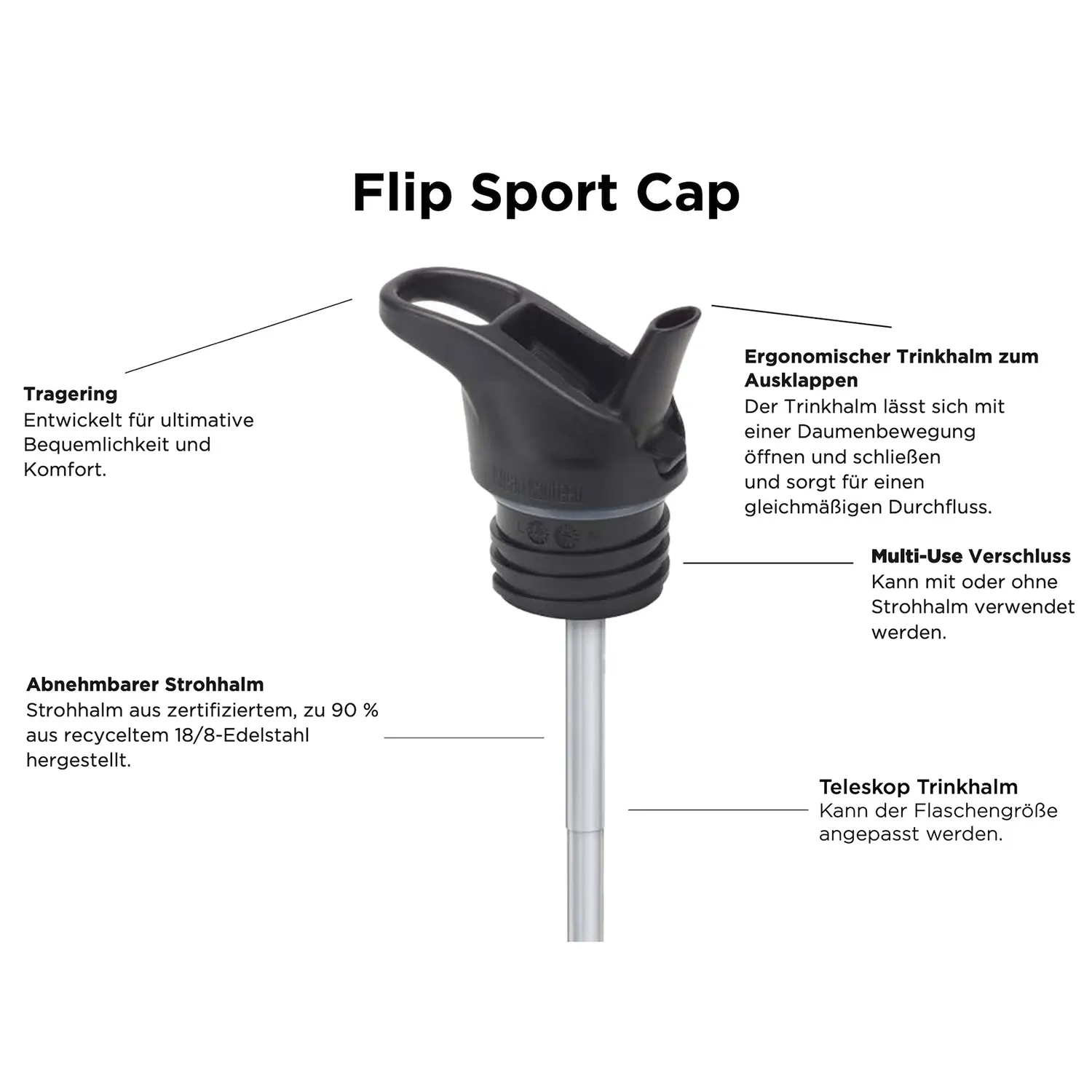 klean-kanteen-flip-sport-cap-mit-teleskop-trinkhalm image 7
