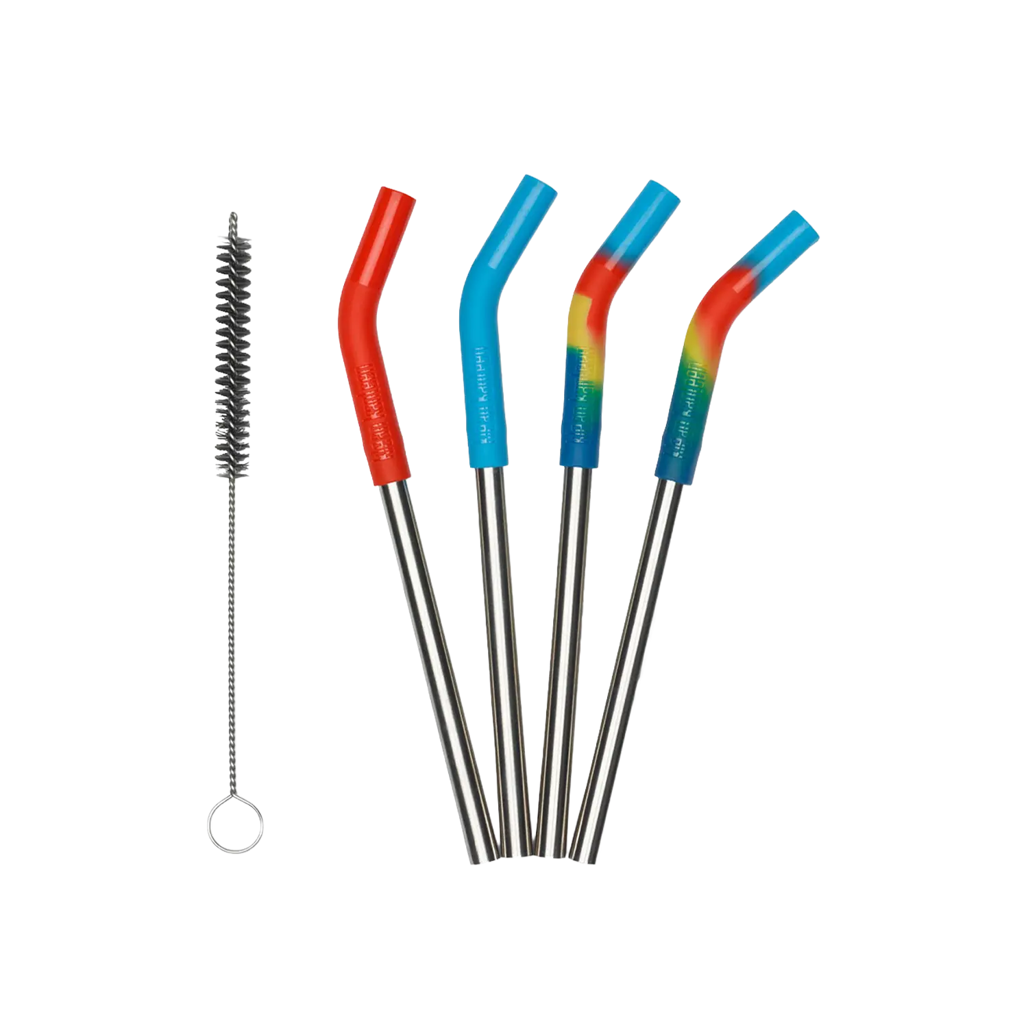 klean-kanteen-edelstahl-trinkhalme-kurz-4er-set-8mm-mit-trinkhalmb-rste image 1