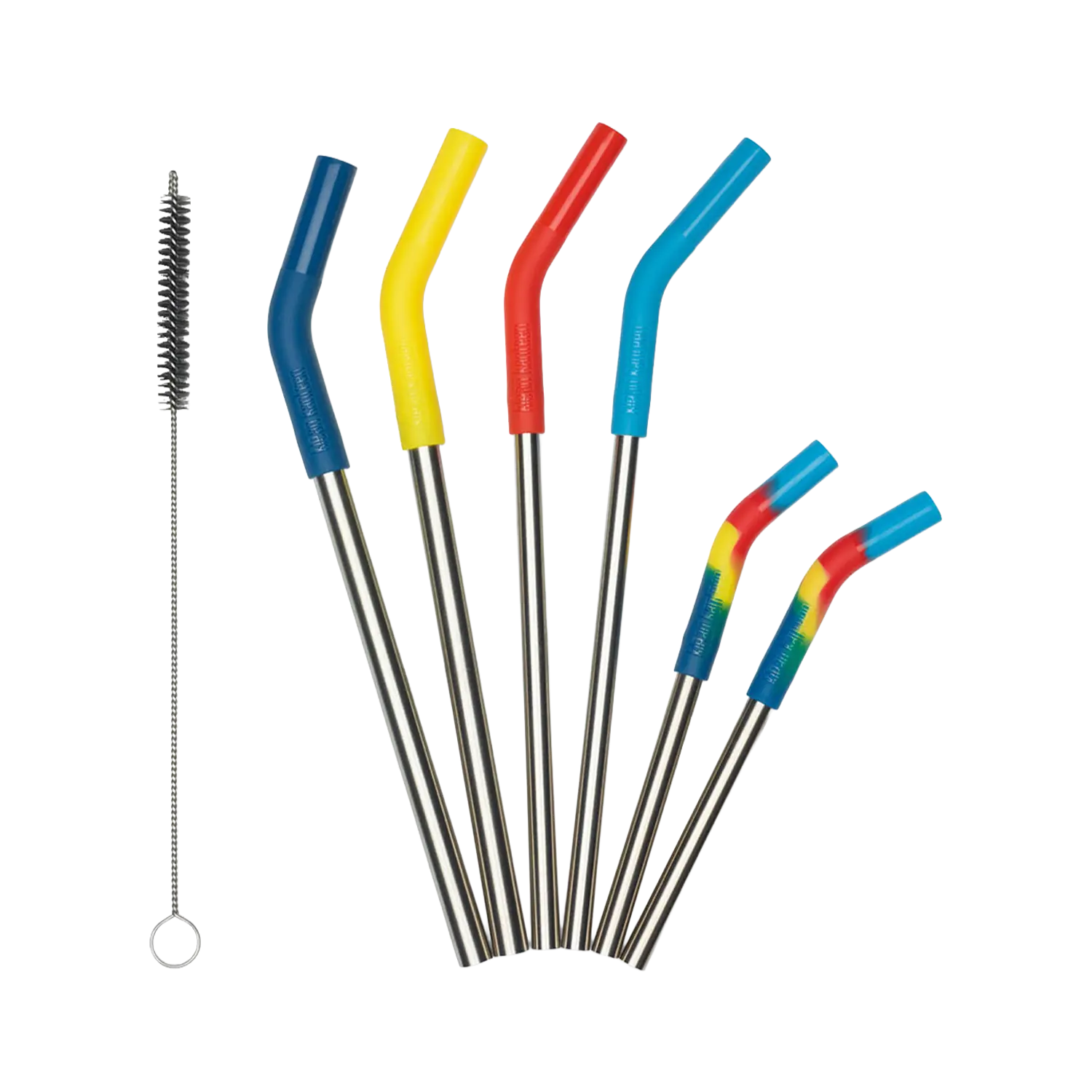 klean-kanteen-edelstahl-trinkhalme-6er-set-mit-trinkhalmb-rste image 1